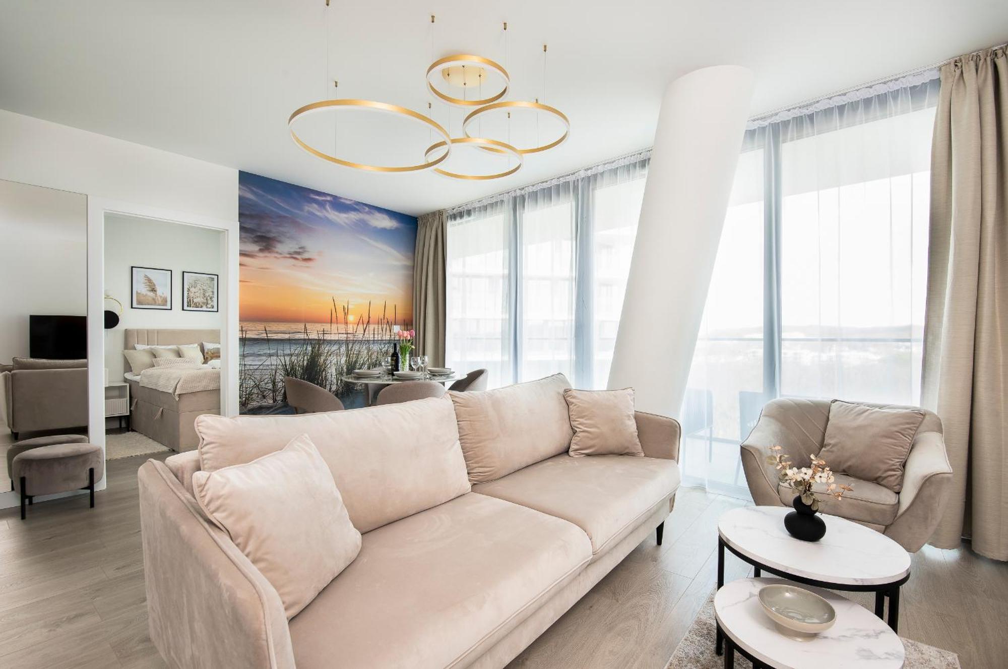 Wave Panorama 8Th Floor Sea View Apartment Мендзиздрое Екстериор снимка