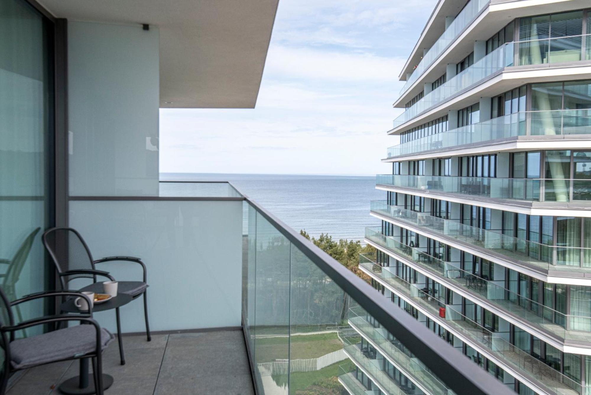 Wave Panorama 8Th Floor Sea View Apartment Мендзиздрое Екстериор снимка