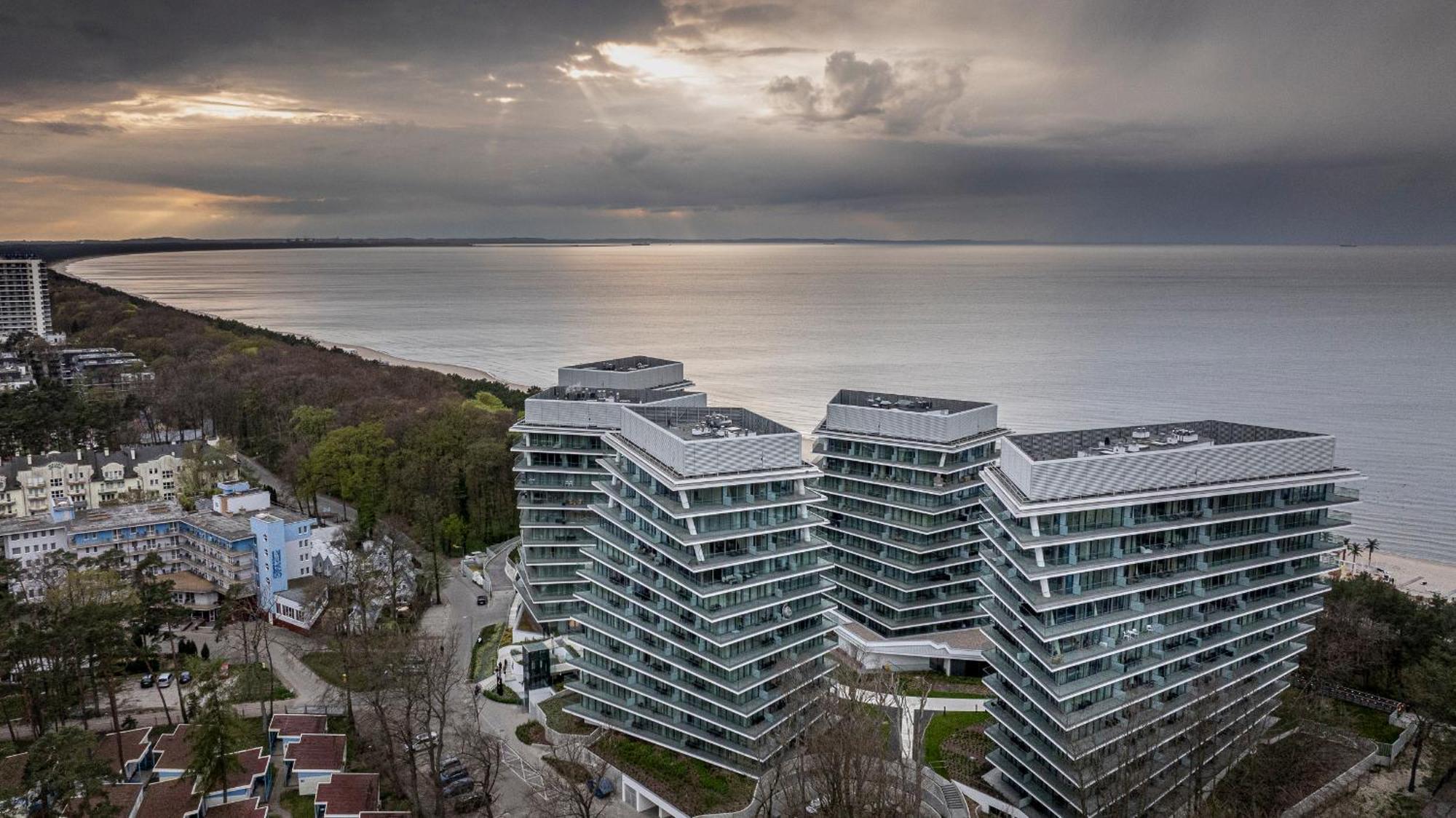 Wave Panorama 8Th Floor Sea View Apartment Мендзиздрое Екстериор снимка